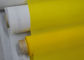 Biały / żółty niestandardowy sitodruk Tkanina poliestrowa 55 Nici Bez obróbki powierzchniowej