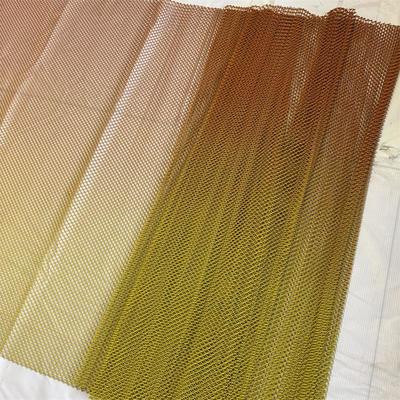 Dobra cena. Gradientowy kolor aluminiowy dekoracyjny metalowy łańcuch łączy siatkowy z cewki Zasłona z drapery Siatka do dekoracji ściennej w Internecie