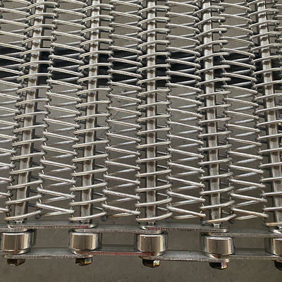 Dobra cena. Custom Chain Driven 304 Stainless Steel Spiral Wire Mesh Conveyor Belt for Fried Foods Industries w Internecie