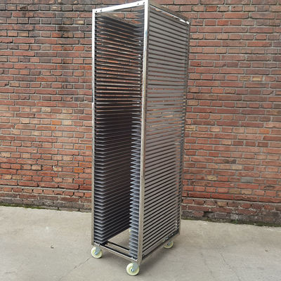 Dobra cena. Heavy Duty 30 Tiers 304 Stainless Steel Bakery Rack Tray Trolley for Rotary Oven w Internecie