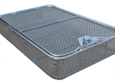 Dobra cena. 45 * 34 cm Kosze do sterylizacji medycznej Siatka druciana ze stali nierdzewnej 5 mm Rozmiar otworu w Internecie
