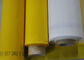Biała / żółta 100% monofilamentowa siatka poliestrowa do drukowania tkanin 120T - 34