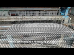 Stal miękka 45# 65Mn Plain Weave Crimped Wire Mesh Mine Sieving Mesh