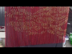 Zastosowane kolory Dwukrotny haczyk Dekoracja Aluminiowy łańcuch łącza siatki zasłony