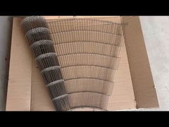 Pas przenośnikowy z sieci ze stali nierdzewnej 304 do czekolady