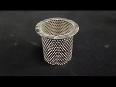 SS304 Metaliczne sieci filtracyjne z pierścieniami ze stali nierdzewnej Rury Rury Cylinder Elementy z otworami Żywność Gr