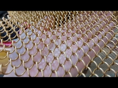 Dekoracyjna metalowa siatka do zasłon w rolkach na wesela, wodospad, przegroda pokoju