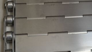 Metalowa listwa ze stali nierdzewnej, ogniwo łańcucha, metalowa płytka, przenośnik taśmowy do piekarnika ciastkarskiego Anneali