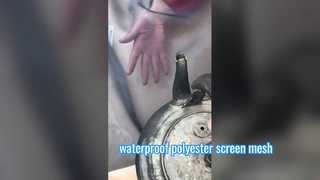 Wodoodporna siatka poliestrowa o grubości 65 mikronów w kolorze czarnym