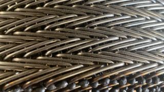 304 Metalowy, odporny na wysoką temperaturę przenośnik piekarniczy z siatki drucianej w jodełkę Bisc