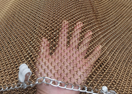 Metalowe zasłony z siatki 1,5 mm do przegród kominkowych