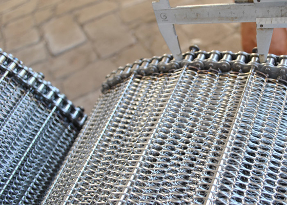 Dobra cena. Przenośnik taśmowy z siatki metalowej klasy spożywczej 304SS 120 cm do pieczenia, prania, chłodzenia w Internecie