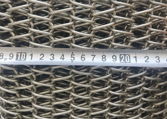 Stal nierdzewna 2080 Spiral Wire Mesh Przenośnik taśmowy odporny na ciepło 1050 stopni