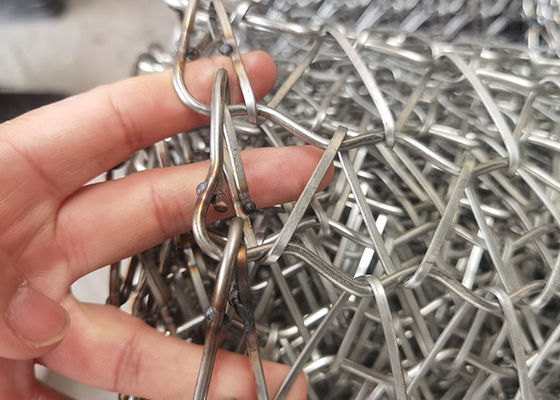5,4 m szerokości 304 spiralny przenośnik taśmowy ze stali nierdzewnej ze spawanymi końcami
