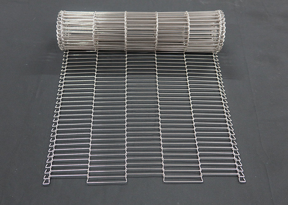 Dobra cena. 1 mm Food Chocolate Enrober Wire Mesh Conveyor Belt Stal nierdzewna Flat Flex w Internecie