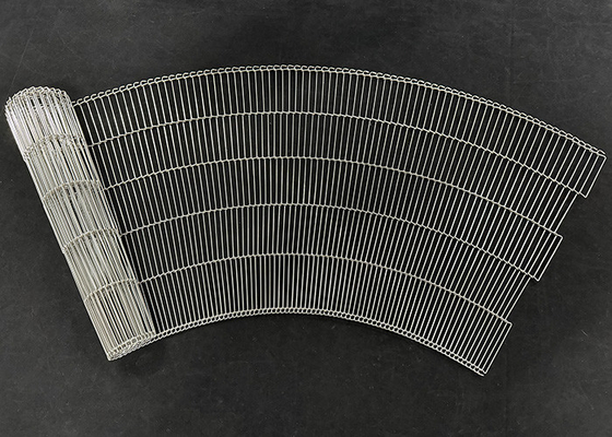 Dobra cena. 304 Stainless Steel Ladder Link Wire Mesh Flat Flex Conveyor Belts For Curve Conveyor w Internecie