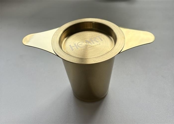 Dobra cena. Zamówiony złoty stal nierdzewna 304 Luźny filtr do herbaty strzykawka wielokrotnego użytku Metalowy filtr do herbaty w Internecie