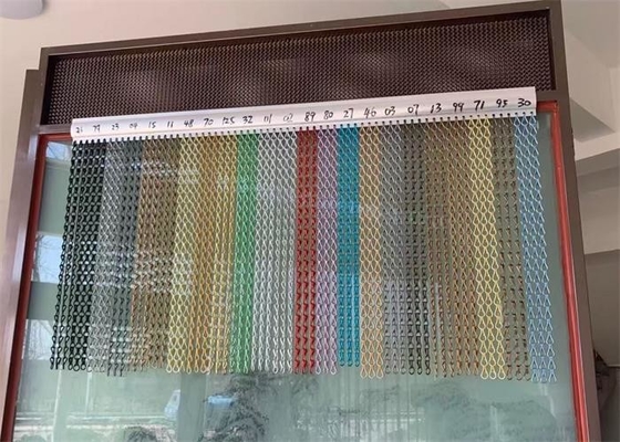 Dobra cena. Dekoracyjny aluminium podwójny haczyk Metalowa siatka zasłona do sufitu / balustrady / powierzchni nakładki / parasolki / szafy w Internecie