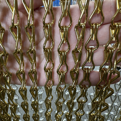 Zmiana rozmiaru dekoracyjny złoty aluminiowy siatki metalowej prysznic Strop ściany zasłony pokoju
