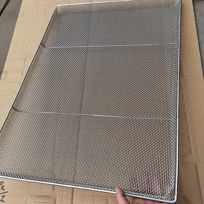 Dobra cena. Wytrzymały 660 mm x 450 mm Targowiec z sieci z stali nierdzewnej 304 do pieczenia suszenia chłodzenia Przemysł spożywczy w Internecie