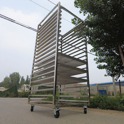 Żywność Stopień 20 Poziomy Pieczenie ze stali nierdzewnej Stany chłodzące Stojak piekarniczy wózek z tacą