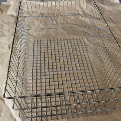 Wysokiej jakości 64x45x30 cm koszyk z sieci stalowej ze stali nierdzewnej do chleba
