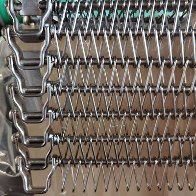 304 Stainless Steel Spiral Metal Wire Mesh Conveyor Belt for Quick-freeze Cooling Tower