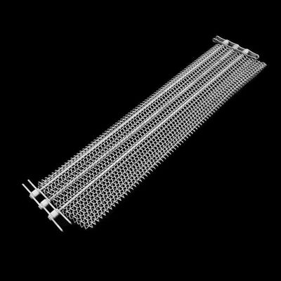 Niestandardowy ciągły pas z siatki metalowej ze stali nierdzewnej ss304 ze stali węglowej do piekarników do ciastek i pizzy