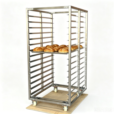 Dobra cena. 800x600 600x400 mm Komercyjny stojak do chłodzenia chleba 15 16 20 30 Taca Piekarska taca na chleb ze stali nierdzewnej Wózek w Internecie