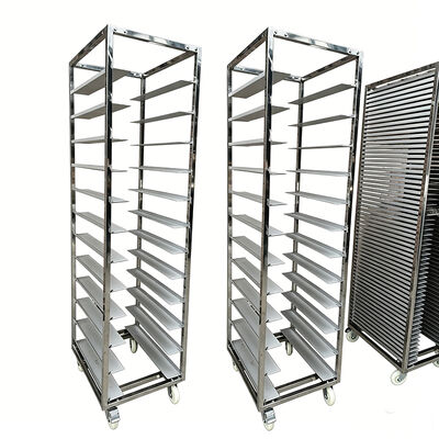 handlowa kuchnia Sus 304 316 ze stali nierdzewnej Aluminium 600 X 400 obrotowy Piekarnik pół piekarnia stojak na chleb wózek