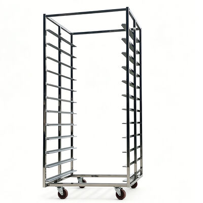Heavy Duty Industrial 600x400 304 Stainless Steel Aluminum 16 20 bun pan Bread Food Baking Oven Shelves Rack bakery trolley for cooling