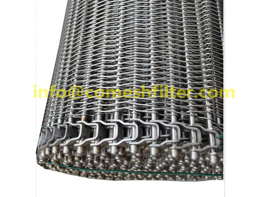 304 316 Splot spiralny o zrównoważonym splocie ze stali nierdzewnej Mrożony przenośnik taśmowy do pieczenia w piekarniku do suszenia w zamrażarce