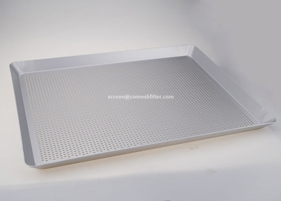 Niestandardowe aluminiowe prostokątne metalowe perforowane blachy do pieczenia do kuchni