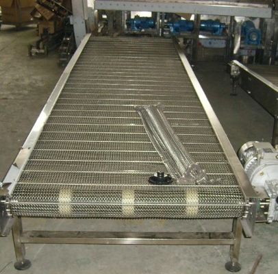 Dobra cena. 25.4mm Pitch 304 SGS Steel Mesh Conveyor Belt With Chain Link w Internecie