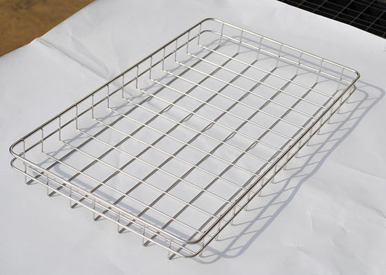 Dobra cena. Customized 304 Stainless Steel 30mm Holes Wire Mesh Tray 60cm X 40cm w Internecie