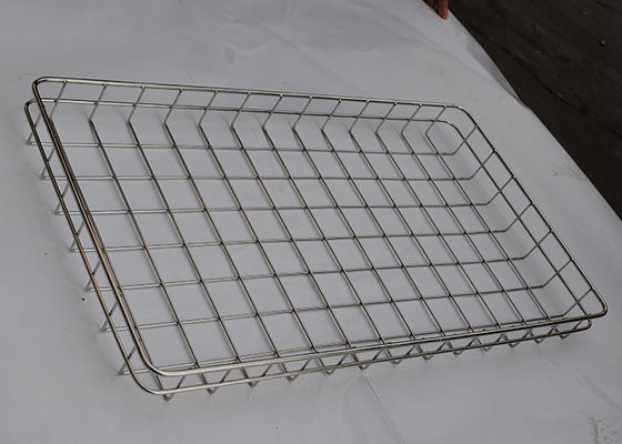 Dobra cena. Resuable 304 FDA 3mm Stainless Steel Wire Mesh Tray Baking Bread w Internecie